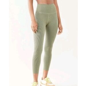 Good American Sage Ribbed Leggings 5/6 NWT